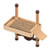 Megawa Rectangular Turtle Pier Floating  Turtle Basking Platform  Frogs Reptile Ramp Platform for Sun Bathing Resting Play -L-