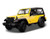 2014 Jeep Wrangler Willys MAISTO SPECIAL EDITION Diecast 118 Scale Yellow w-Black top