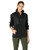 Clementine Mens Fleece Jacket with Quilted Yoke Overlay  Black  2X-Large