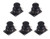 ARCELI 5PCS PS2 Joystick Game Controller XY Dual-axis Joystick Breakout Module for Arduino