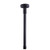 HANEBATH Brass 12 Inch Ceiling Mount Shower Arm and Flange  Matte Black