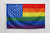 AZ FLAG Rainbow USA Nautical Flag 18 x 12 - US - American Gay Pride Flags 30 x 45 cm - Banner 12x18 in for Boat