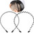 2 Pack Metal Headbands Wavy Hairband Spring Hair Hoop Black Unisex Men Women Slicked Back Headband Elastic Non Slip Outdoor Sports Fashion Yoga -Small 2 Pack Metal Headbands Wavy Hairband Spring Hair Hoop Black Unisex Men Women Slicked Back Headband Elastic Non Slip Outdoor Sports Fashion Yoga -Small