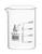 Beaker  250ml - Low Form with Spout - White  50ml Graduations - Borosilicate 3 3 Glass - Eisco Labs