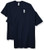 Marky G Apparel Mens USA Cotton Crew -2 Pack- Short Sleeve T-Shirt  Midnight Navy  Medium