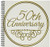 3dRose db-154492-1 50Th Gold Text for Celebrating Wedding Anniversaries 50 Years Married Together Drawing Book  8 by 8-Inch