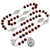 Seven Sorrow Chaplet with Brown Wood Beads -Servite Rosary-