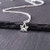 Lotus Bud Charm Sterling Silver Necklace 18 -tiny size-