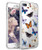 Spevert iPhone 7 Plus Case  iPhone 8 Plus Case  Flower Pattern Printed Clear Design Transparent Hard Back Case with TPU Bumper Cover for iPhone 7 Plus