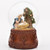 'Musical 6.75" Holy Family Glitterdome (Carved Wood Base) (Roman 3558-7)