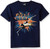 Star Wars Boys Big X-Wing Explode Logo Graphic Tee  Navy  YXL