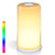 SOLLED Table Lamp  Touch Sensor Bedside Lamp with Dimmable Warm White Light and Color Changing RGB for Living Rooms and Bedrooms
