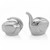 Nambe Savana Salt & Pepper Shakers, Elephants