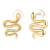 Gold Snake Earrings  Sterling Silver Post Small Snake-shaped Stud Earrings Serpent Earrings Dainty Snake Studs Tragus Earrings Conch Earrings