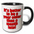 3dRose Its Better To Be A Year Older Than A Month Late Red Two Tone Mug  11 oz  Black