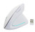 Ergonomic Vertical Mouse, FIRSTMEMORY Wireless Vertica Mouse, 2.4G High Precision Optical Mice 800/1200/1600DPI for PC Laptop Desktop Mac (Ergonomic Mouse-White)