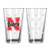 Boelter Brands NCAA Nebraska Cornhuskers Satin Etch Pint  16-Ounce  2-Pack