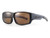 Sundog Echo Fit Over Sunglasses  Matte Black Frame-Brown Lens