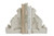 Creative Co-Op DA7622 Chateau Distressed White Magnesia Corbel Bookends