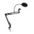 Dreokee Adjustable Microphone Stand with Pop Filter  Microphone Suspension Boom Scissor Arm Stand