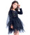 IKALI Black Witch Costume Girls Spider Tutu Dress Halloween Evil Outfit Magic Fancy Dress