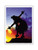 Red Sunset - Hawaiian Hula Dancer at Sunset - Original Color Photograph by Ron Laes - Hawaiian Master Art Print - 9in x 12in