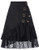 Womens Steampunk Gothic Victorian Gypsy Hippie Lace Splice Party Skirts Black M