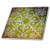 3dRose ct-6481-2 Abstract Digital Art in Green with Canvas Like Texture-Ceramic Tile  6-Inch