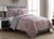 VCNY Home Allison Reversible Medallion Comforter Set, Full/Queen Coral