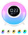 Sunrise Wake Up Light Alarm Clock for Heavy Sleepers  White Noise Sleep Sound Machine  FM Radio  11 Colors Night Light with Sleep Timer -21 Sounds -Du