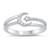 Clear CZ Open Crescent Moon Star Studded Beautiful Ring New -925 Sterling Silver Band Size 8 Clear CZ Open Crescent Moon Star Studded Beautiful Ring New -925 Sterling Silver Band Size 8