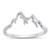 Mountain Range Snow Caps Outdoor Hiking Ring 925 Sterling Silver Band Size 6