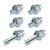 Ampper 3-8 Side Post Battery Terminal Bolt  Standard Battery Side Post Extender Stud for GM  2 Different Lengths -3 Pairs  Pack of 6-