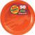 Amscan Big Party Pack 100 Count Paper Dessert Plates  7-Inch  Orange