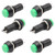 TWTADE 6PCS 12mm Mini Latching Push Button Switch -ON-Off- AC 250V 3A SPST 2 Pin PBS-11A-G