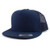 Armycrew Flexfit Oversize XXL Structured Blank 5 Panel Flatbill Snapback Mesh Cap - Navy - 2XL