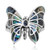 AeraVida Exotic Graceful Butterfly Abalone Shell Inlay -925 Sterling Silver Ring -9- AeraVida Exotic Graceful Butterfly Abalone Shell Inlay -925 Sterling Silver Ring -9-