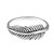 AeraVida Tribal Feather -925 Sterling Silver Band Ring -9-