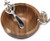 Boston International Acacia Wood Bowl and Spreader Set  2-Piece  Anchor