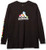 adidas mens Athletics Graphic Long Sleeve Tee Black Medium