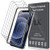 LK 4 Pack Screen Protector Compatible with iPhone 12 Mini 5-4-inch Tempered Glass  HD Clear  Easy Frame Installation  Bubble Free  Case Friendly