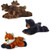 Aurora Maxa Moose Sullivan Black Bear Foxie Fox Mini Flopsie 8 Bundle