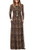 AUSELILY Women Long Sleeve Loose Plain Plus Size Maxi Dresses Casual Long Dresses with Pockets -S  Black Red Leopard-