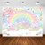 Avezano Rainbow Backdrop for Girls Birthday Party 7x5ft Glitter Star Rainbow Sky Cloud Photography Background Rainbow Newborn Photoshoot Backdrops Par