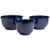Hutzler 3234CB Set of 3 melamine mixing bowl set 2 L/3 L/4 L Cobalt Blue
