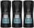 Axe Body Wash  Black Chill  16 Fluid Ounce -Pack of 3-