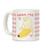 LookHUMAN Bana-tee - Manatee White 11 Ounce Ceramic Coffee Mug