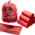 No Leak  Hospital Grade Biohazard Waste Bags 100 Pk- 10 Gallon  24 Red Trash Liner with Hazard Symbol for Infectious Waste Disposal- Best Small Lab C