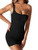BEAGIMEG Womens Sexy One Shoulder Tank Ruched Mini Bodycon Club Dress Black BEAGIMEG Womens Sexy One Shoulder Tank Ruched Mini Bodycon Club Dress Black
