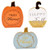 3 Thanksgiving Centerpiece Table Decor Fall Decorations Pumpkins Harvest Autumn Pumpkin Centerpieces for Home Kitchen Featuring Happy Fall Harvest Giv